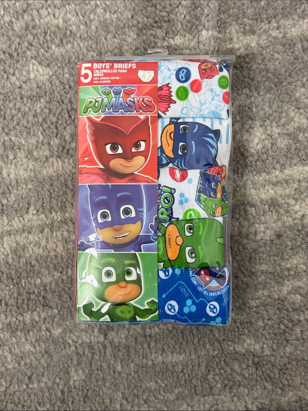 PJ Masks Boys' Briefs 5-Pack - Multicolor (Blue, Green, Red) size 8